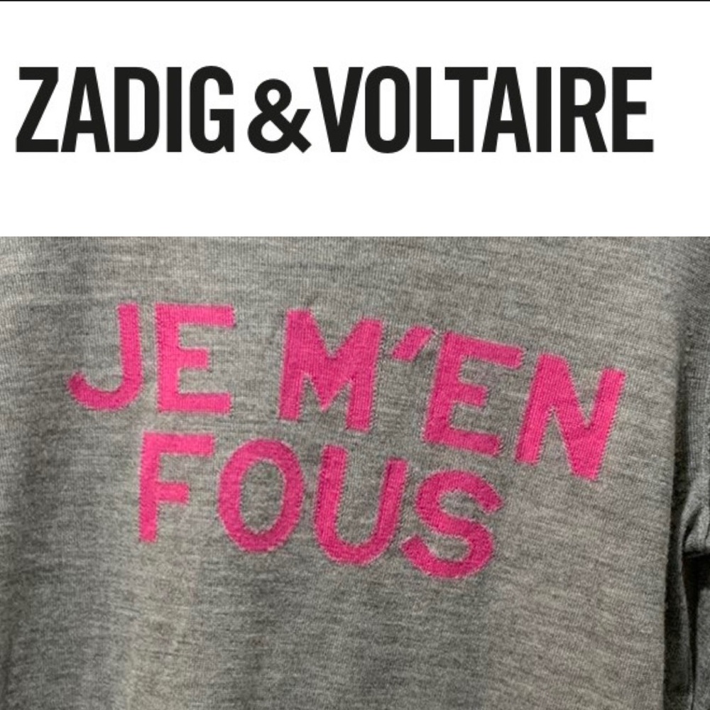 🍁🍂ZADIG AND VOLTAIRE ..Just Listed for Fall ♥️ “I Don’t Care”